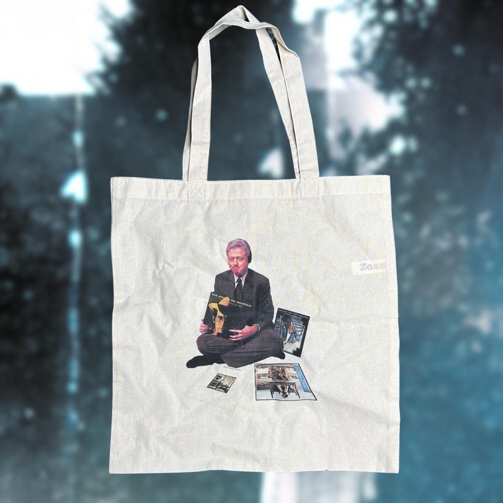 Townes Van Zandt Bill Clinton Meme Tote Bag